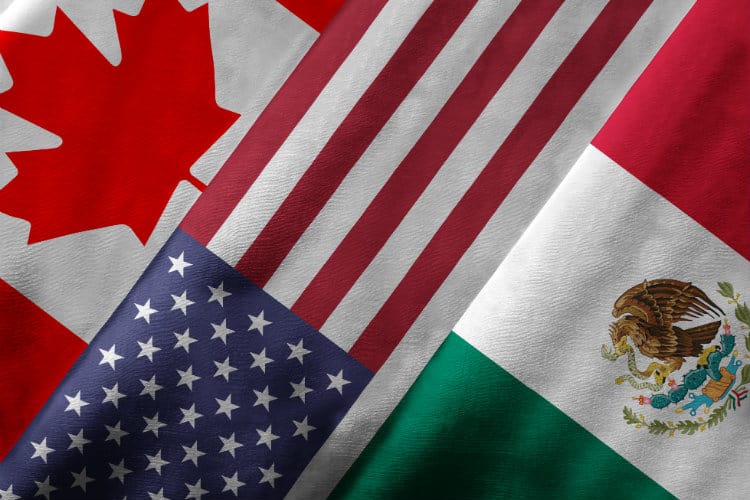 Image: Adobe Stock | NAFTA Flags