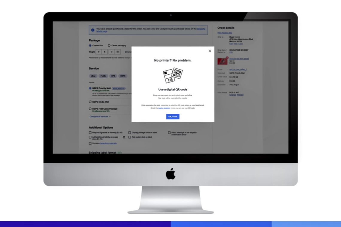 How to print smaller shipping labels on ebay