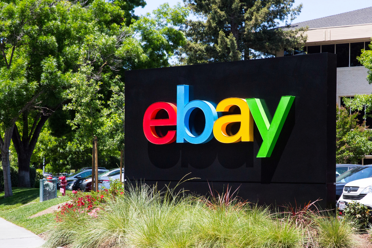 eBay sign at San Jose HQ