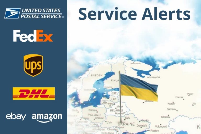 USPS, UPS, FedEx Service Alerts on Shipments to Ukraine, Russia and Belarus – Updated on 1/10/2023