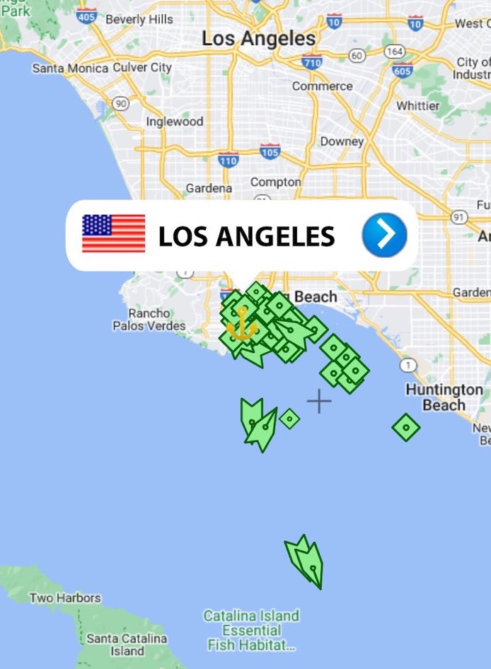 Cargo-Ships-Los-Angeles-April 21st 2022