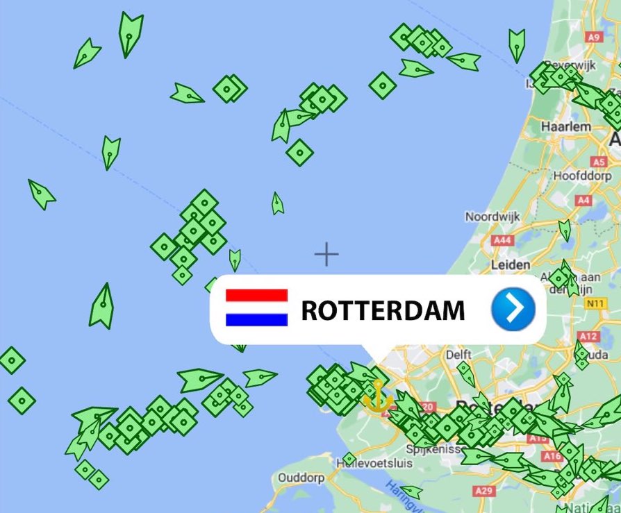 Cargo-Ships-Rotterdam - 21st April 2022