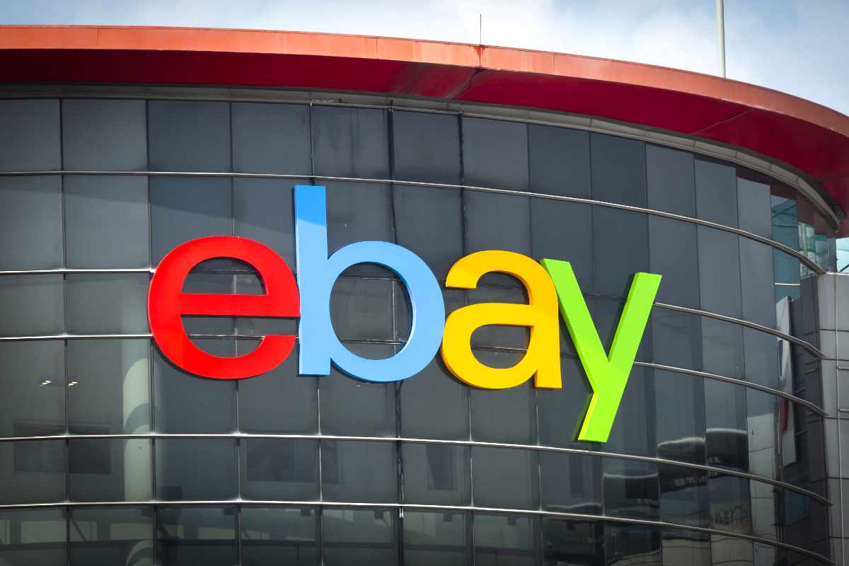eBay logo on corporate offices