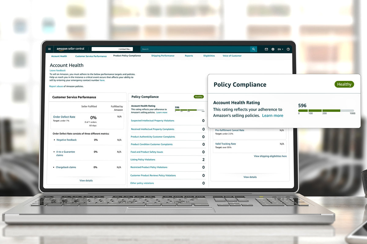 Amazon Launches New Account Health Rating Feature to Help Sellers Stay in Compliance with Selling Policies - eSeller365