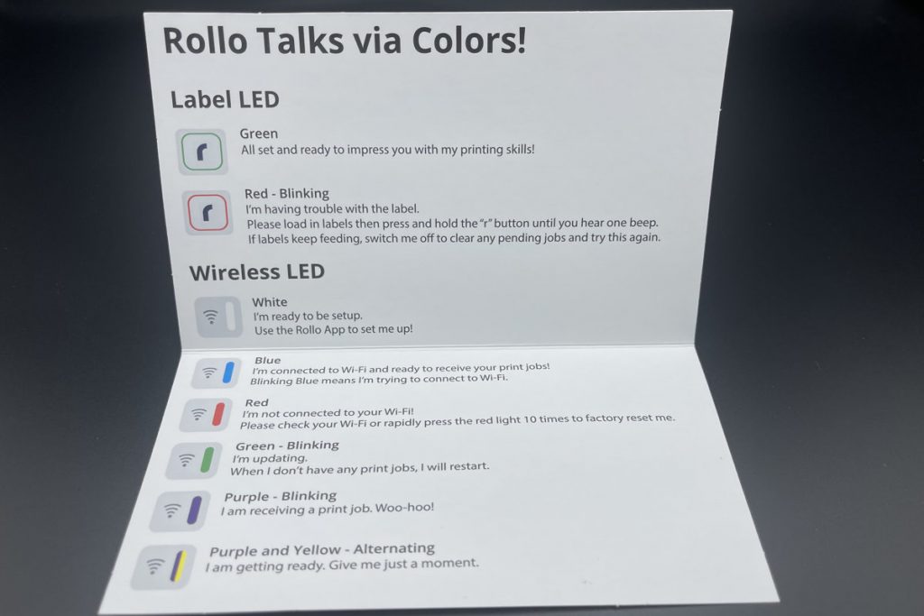 Rollo X1040 - Talks via Colors